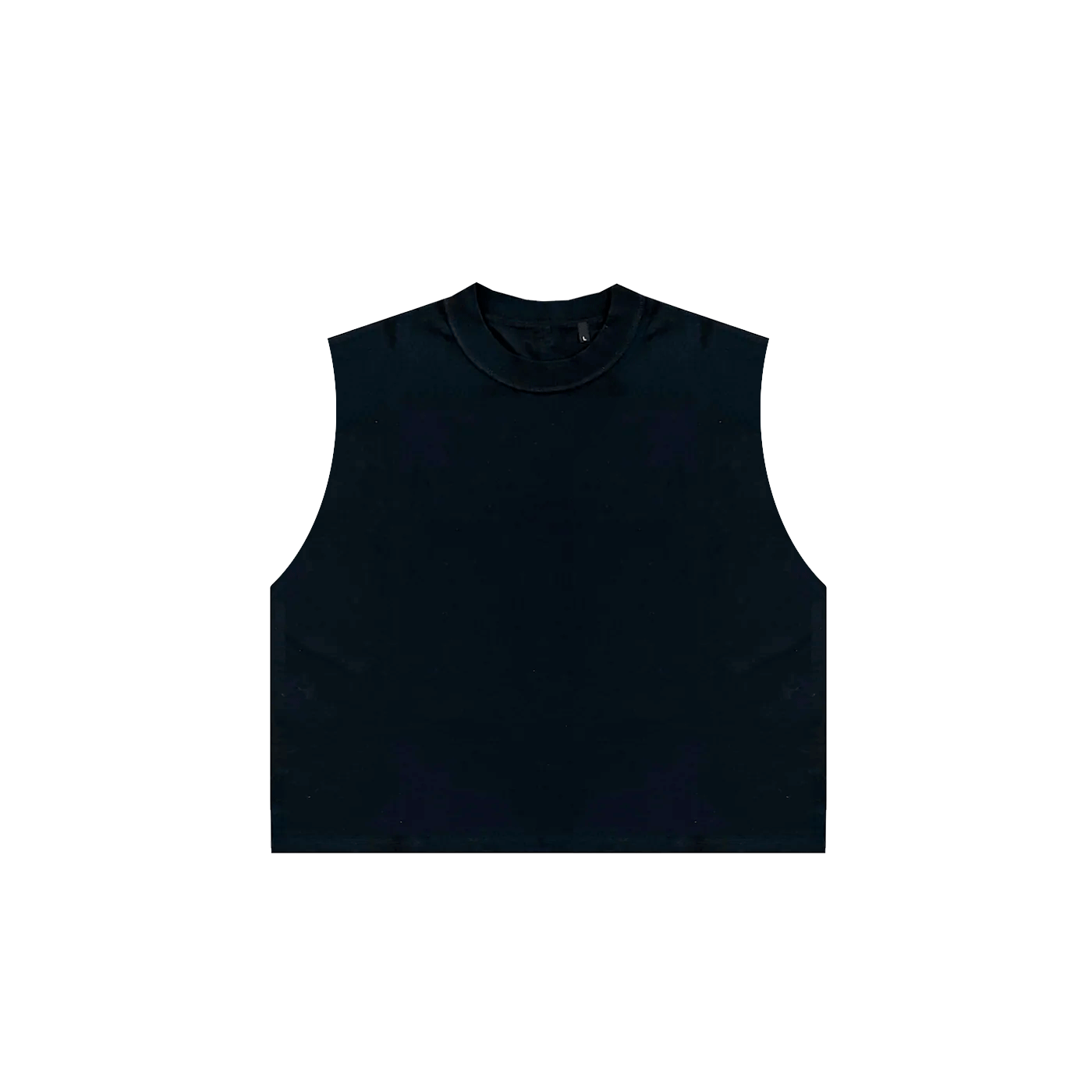 Débardeur court et ajusté au style minimaliste – Noir