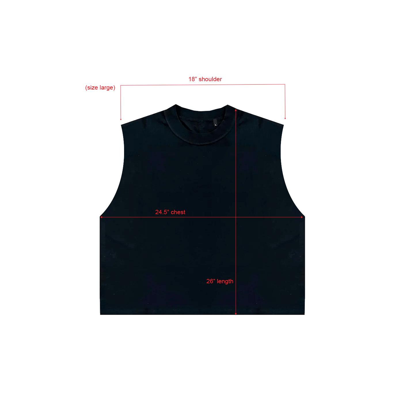 Débardeur court et ajusté au style minimaliste – Noir