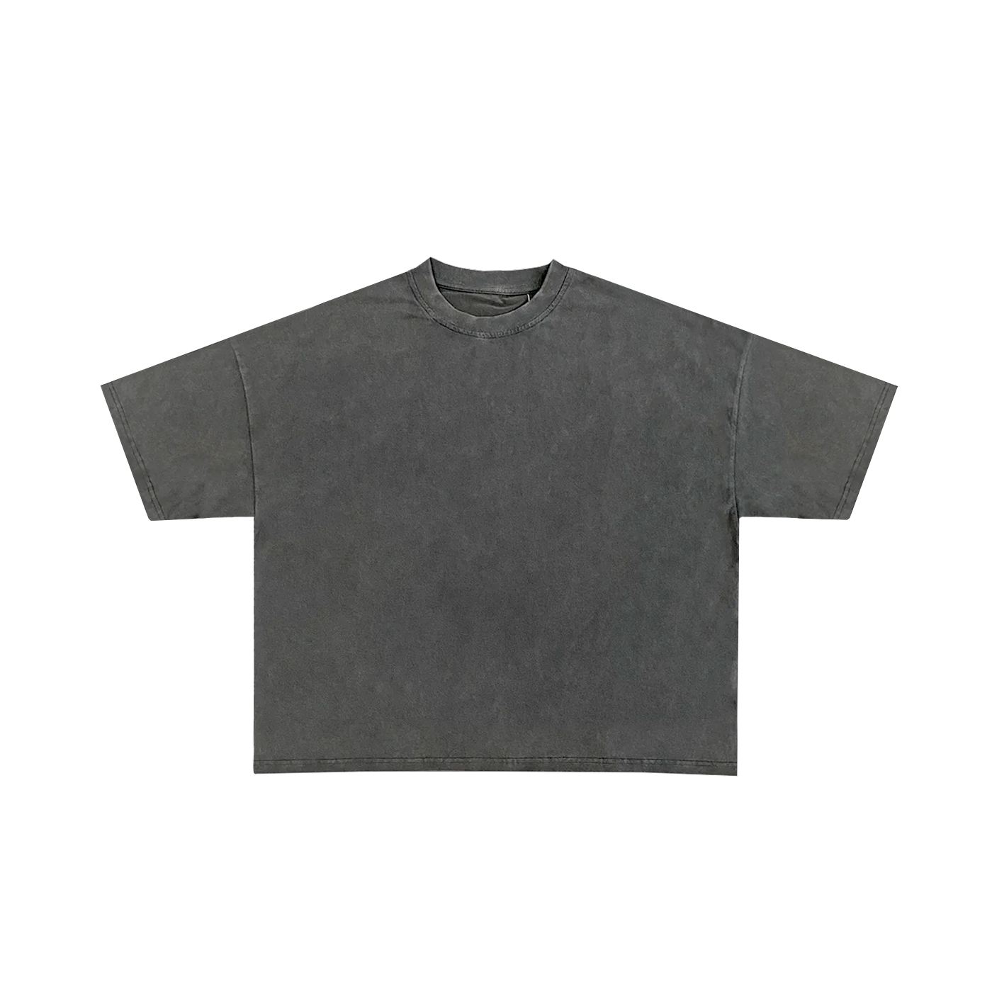T-shirt Homme Coupe Boxy Courte – gris foncé