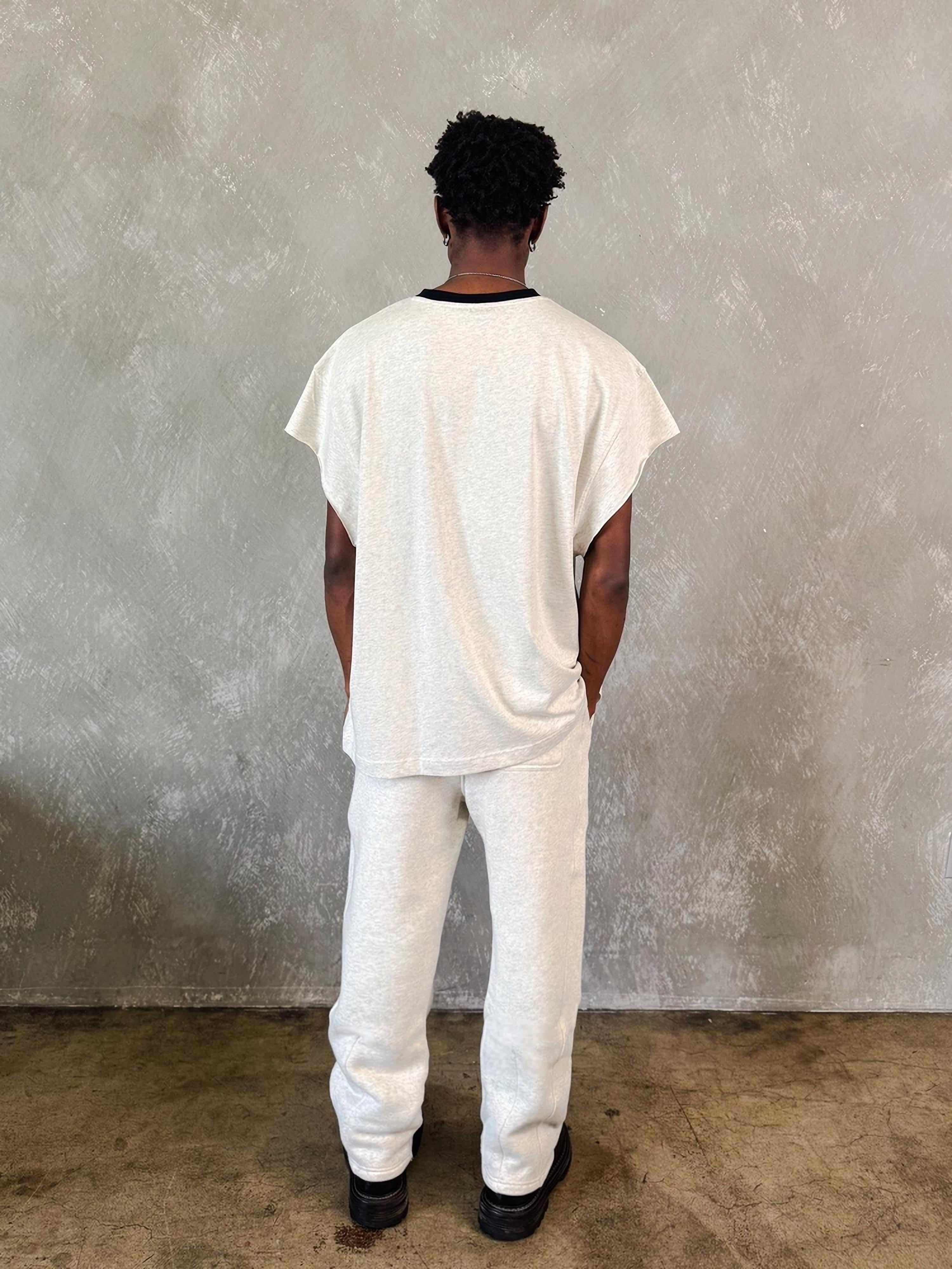 Haut bicolore Rawcut – Gris foncé/Noir