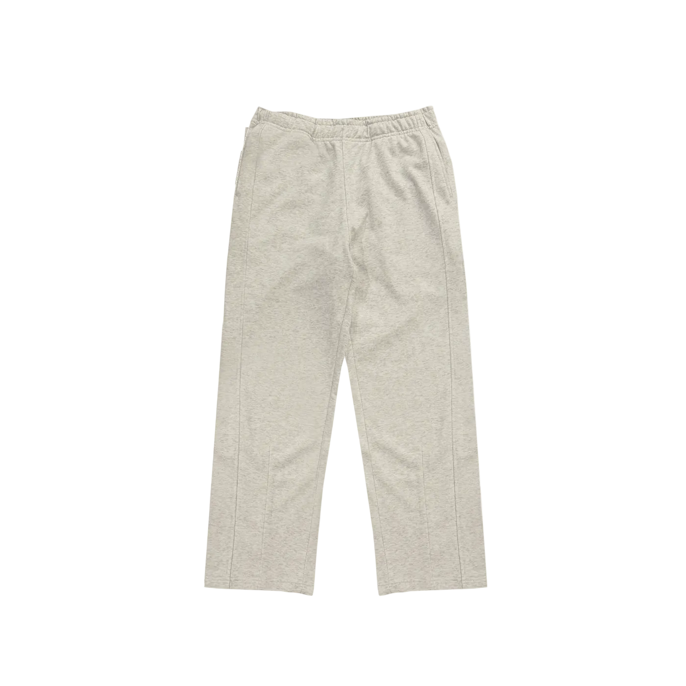 Pantalon de sport plissé moderne – Gris-beige