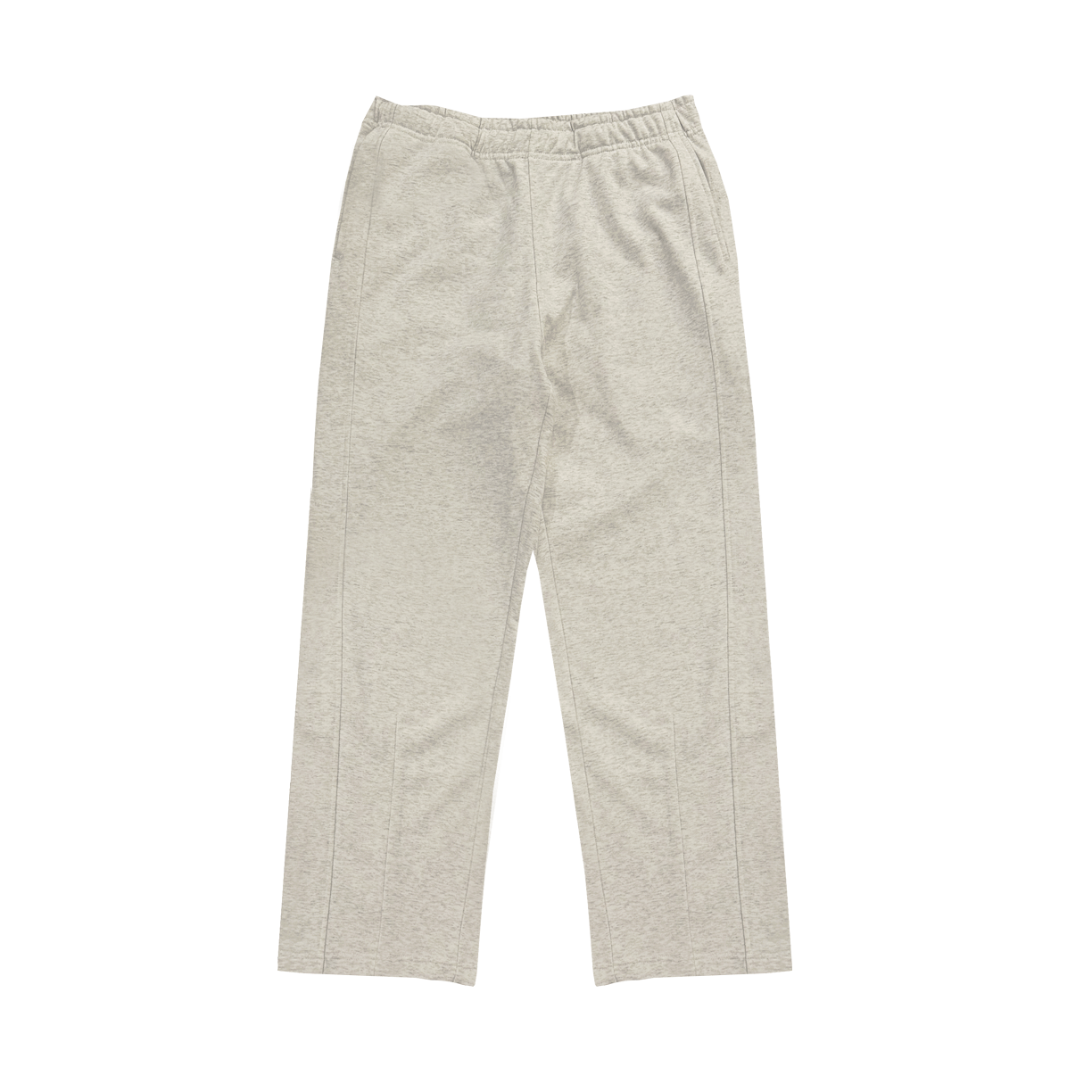 Pantalon de sport droit à plis – Modèle gris-beige