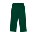 Straight Pleated Sweatpants – Dark Green