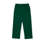 Pantalon de jogging droit plissé – Vert foncé