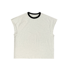 Haut bicolore Rawcut – Gris foncé/Noir